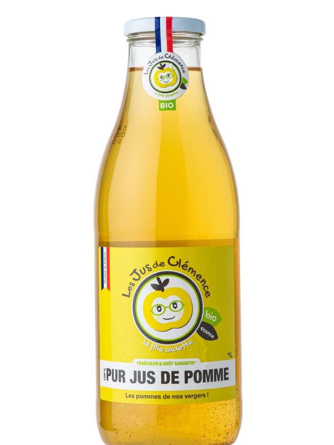 Pure Organic Apple Juice - 1L for wholesale by Les Nominatifs