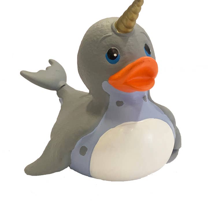 Wild Republic - Wholesale Stuffed/Plush Toy - Kids & Baby - Rubber Duck Narwhal 4"0