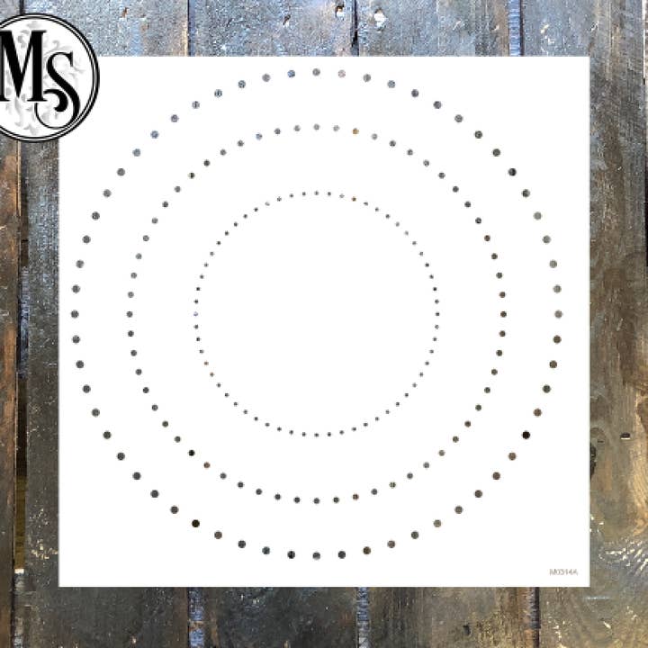 Circle Borders Stencil - 3 Style Options for wholesale by Muddaritaville Studio