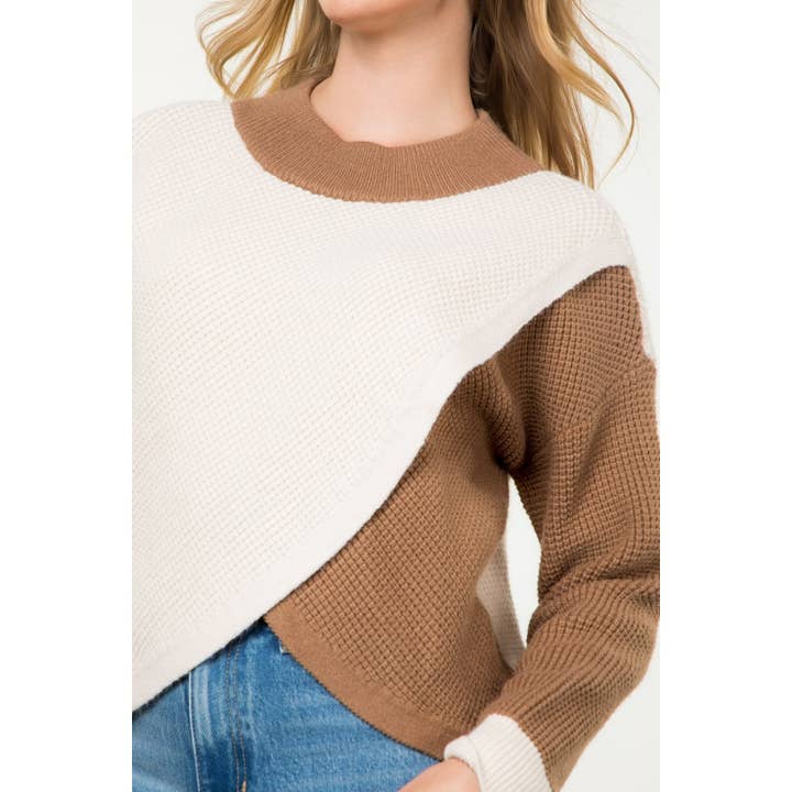 THML - Wholesale Knit Sweater - Women's - Colorblock Knit Sweater13