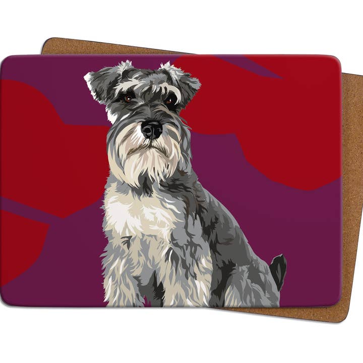 Schnauzer Table Mat for wholesale by Leslie Gerry