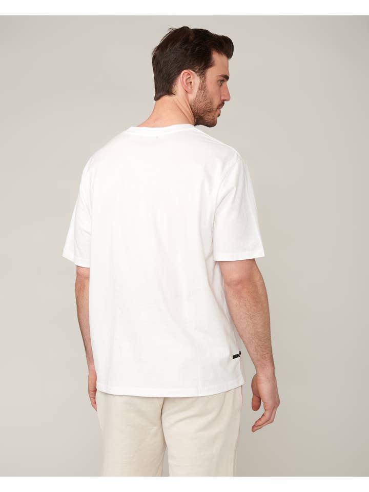 Tourn - Wholesale T-Shirt - Men's - Ethan Brushed Cotton T-Shirt in Cloud White