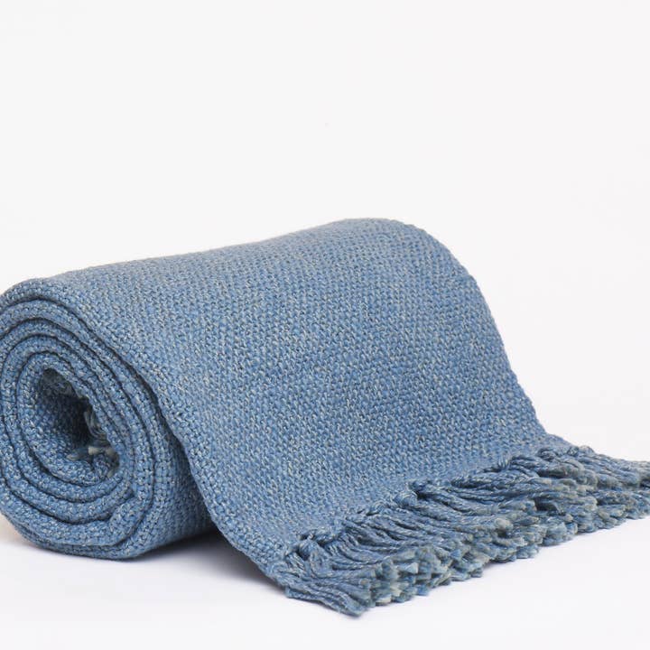 House Of Harkaari - Wholesale Throw Blanket - Interwoven Textured Throw with Fringe ends