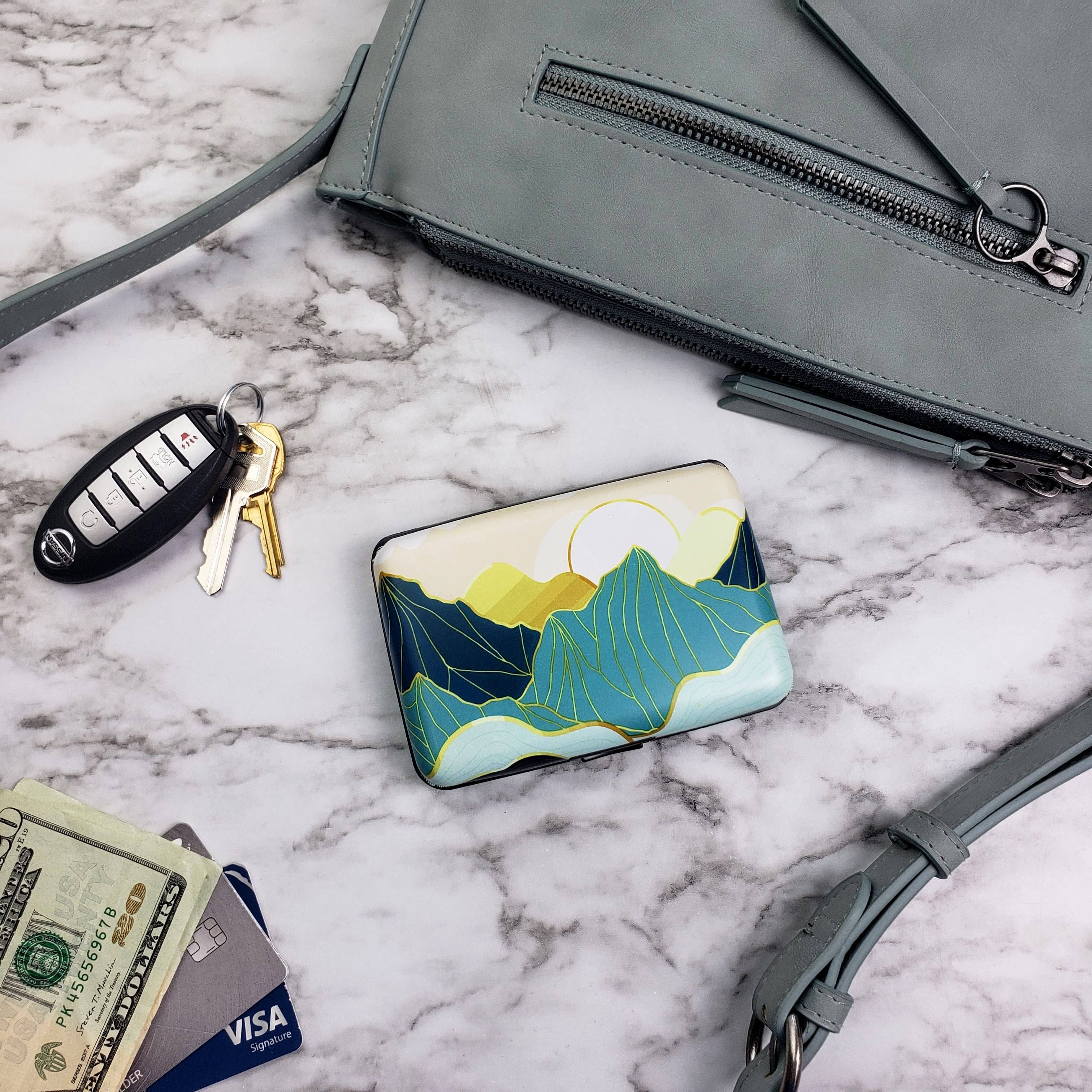 Monarque - Venta al por mayor Cartera - Unisex - Cartera blindada de montaña esmaltada4