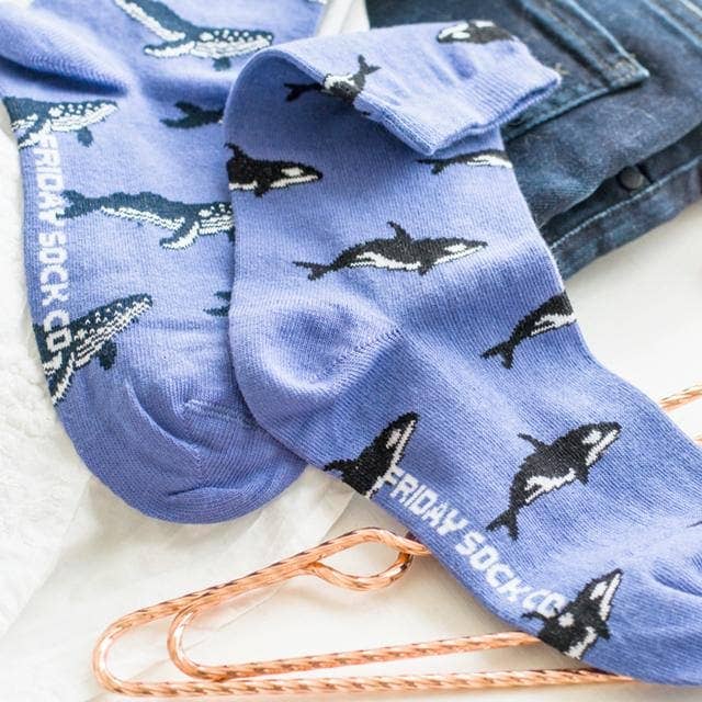 Friday Sock Co. - Wholesale Socks - Men's - Men’s Humpback Whale & Orca Socks3