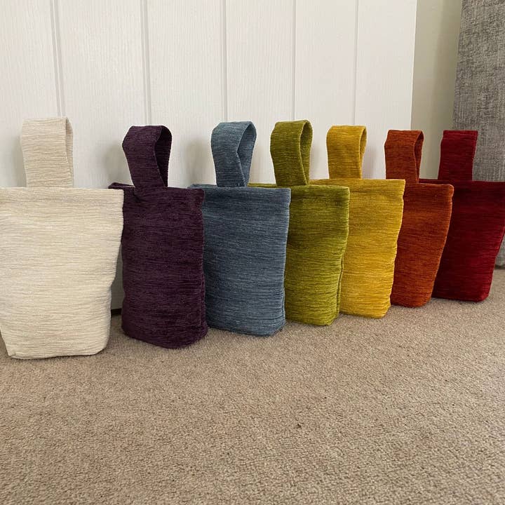 Mcalister textiles – wholesale Door stop – Plain Chenille Purple Door Stop