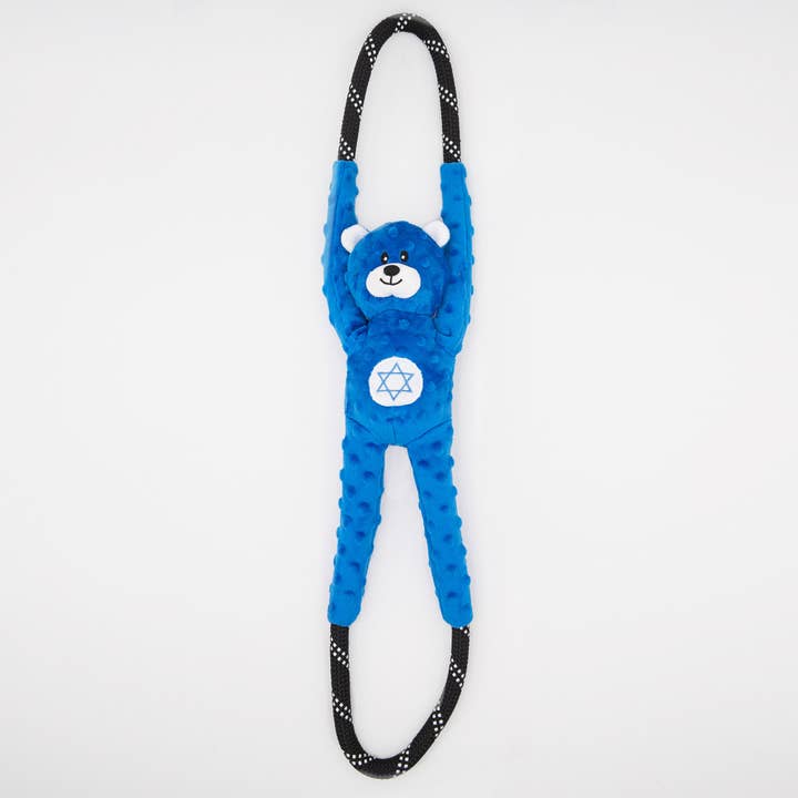 Hanukkah RopeTugz® - Bear - Holiday Dog Toy for wholesale by ZippyPaws