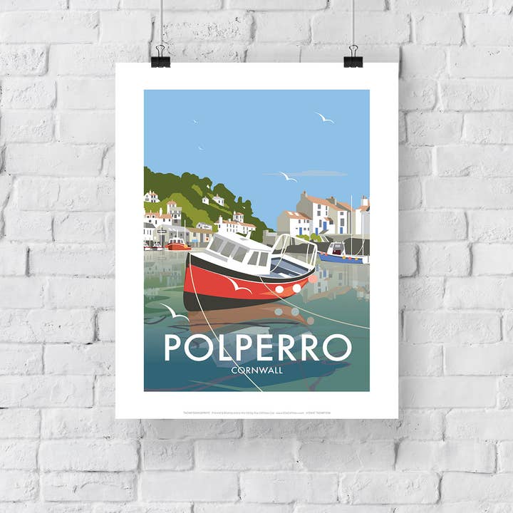 Star Editions – wholesale Art print – Polperro By Artist Dave Thompson - 11X14” Premium Art Print2