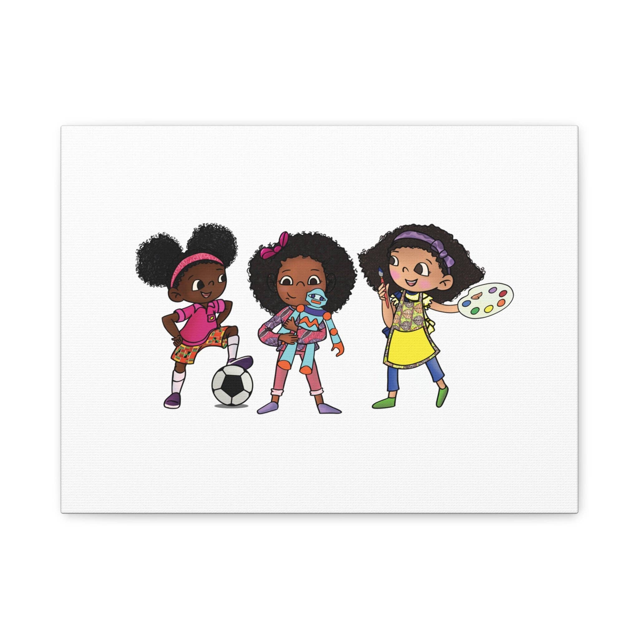 Ikuzi Dolls - Wholesale Art Print - Kids & Baby - Kids' Canvas Wall Art - Playful Characters for Creative Spaces3