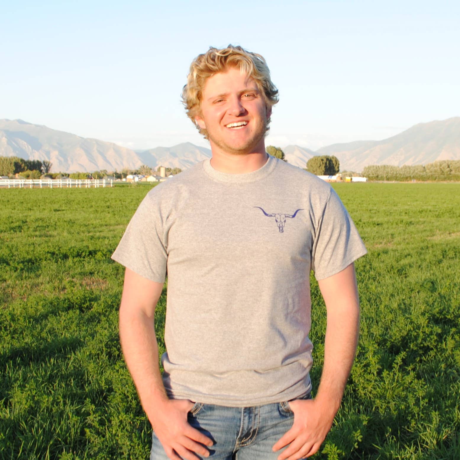 Athletic Heather Blue Line for wholesale on Faire2