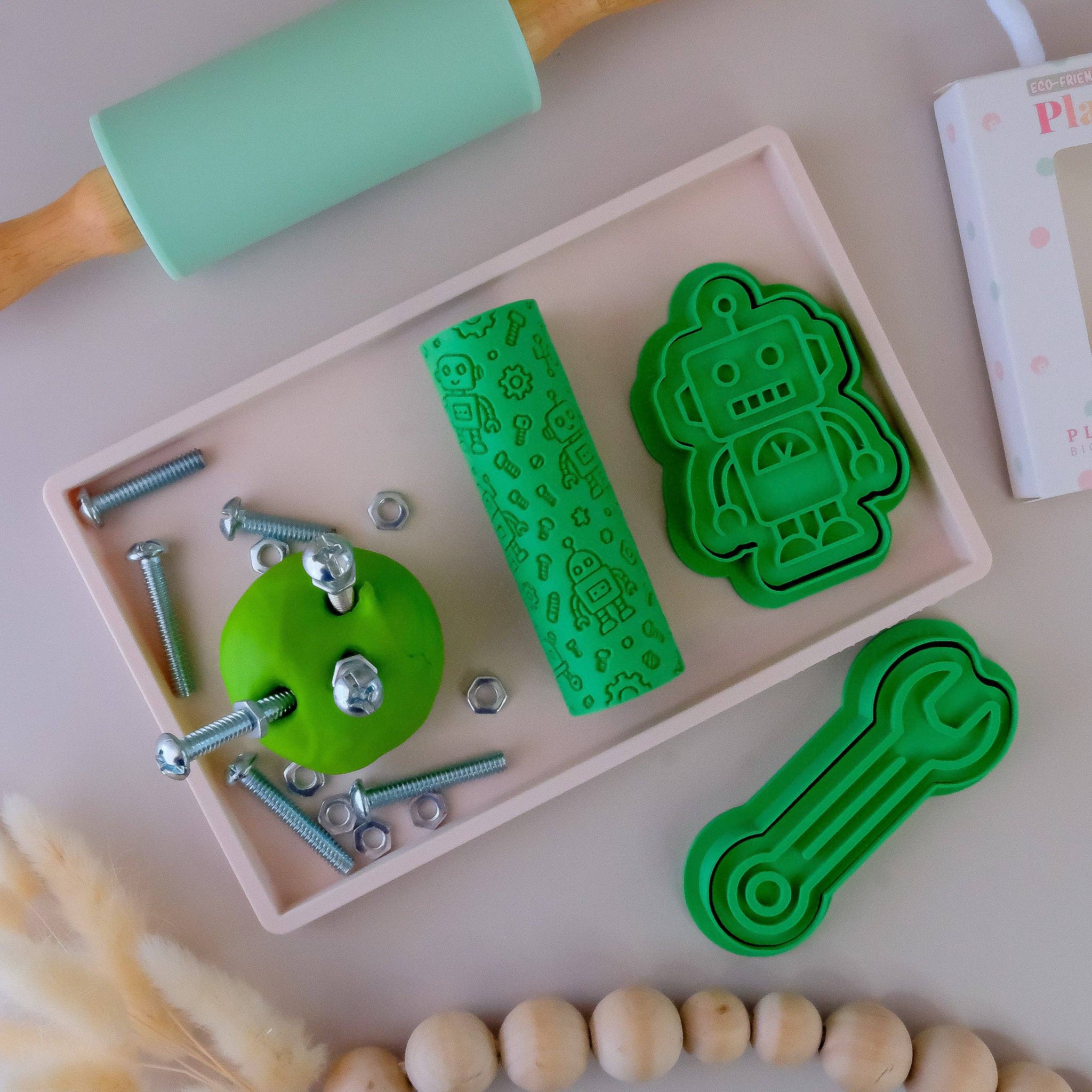 Play Sense - Wholesale Putty/slime – Child - Eco Textured Roller | Robot4