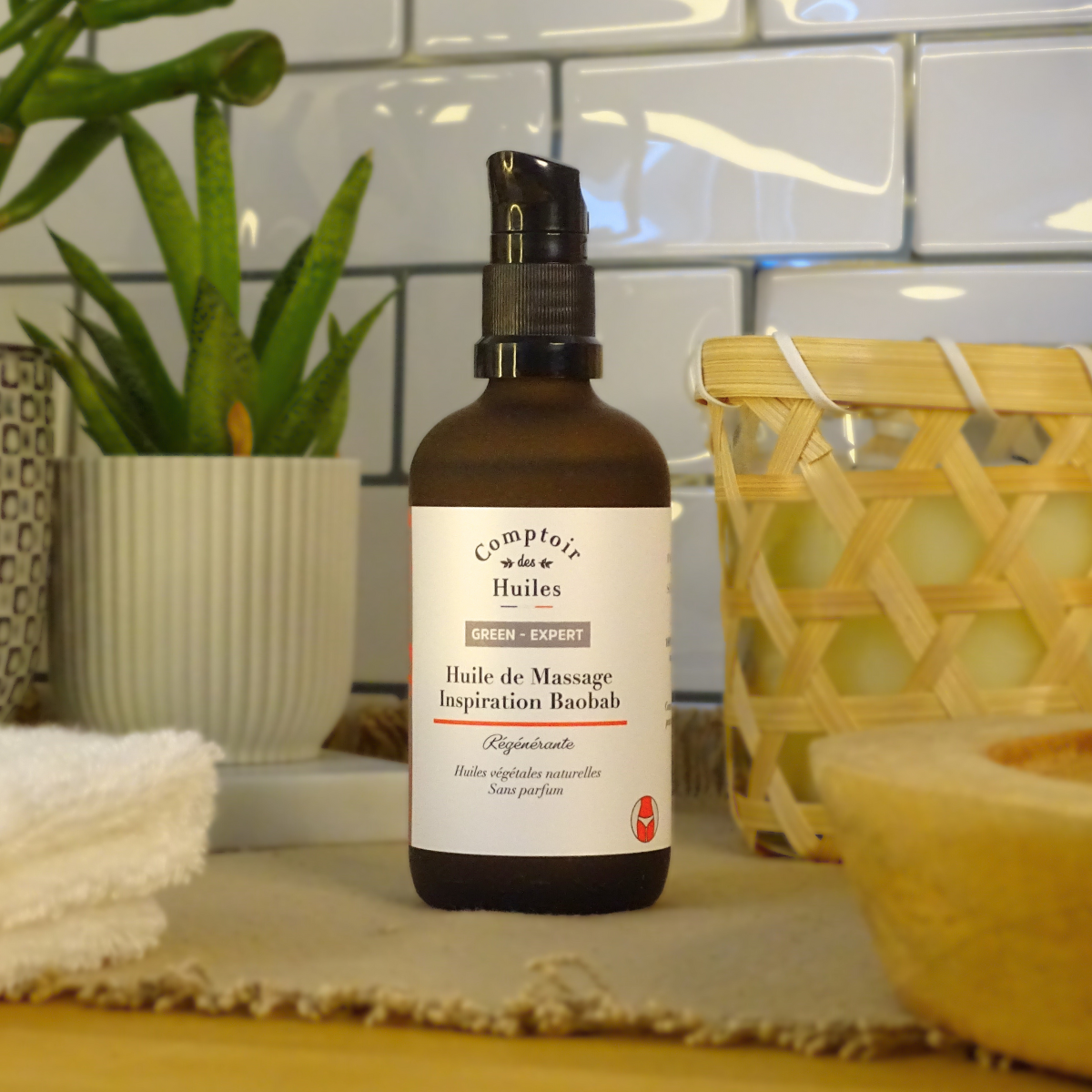 COMPTOIR DES HUILES - Wholesale Massage Oil/Gel - Green Expert Organic Regenerating Massage Oil Baobab1