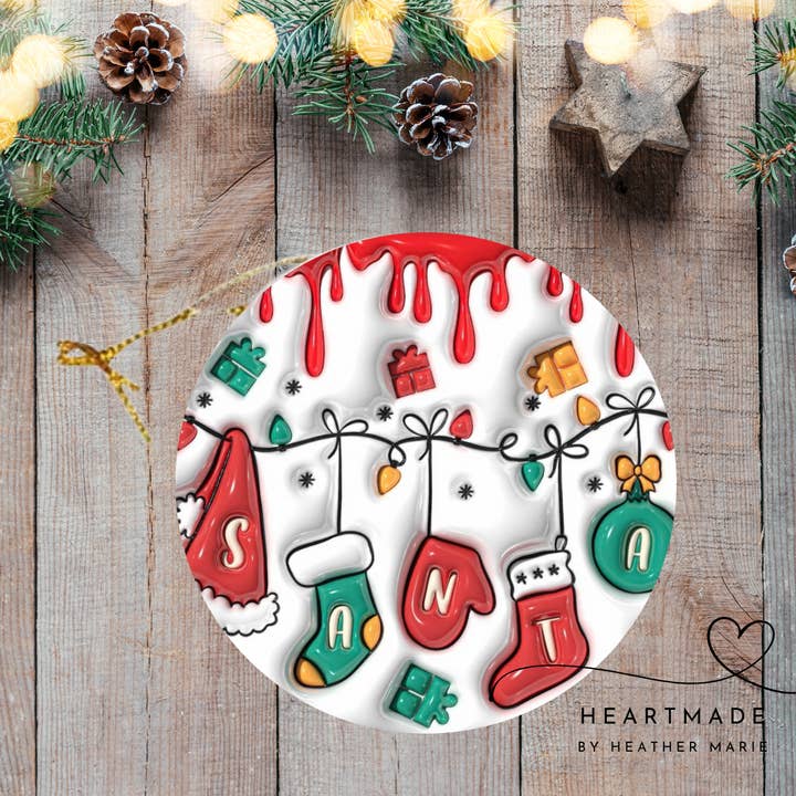 Tomtestrumpa 3D-prydnad för wholesale av Heartmade By Heather Marie, LLC