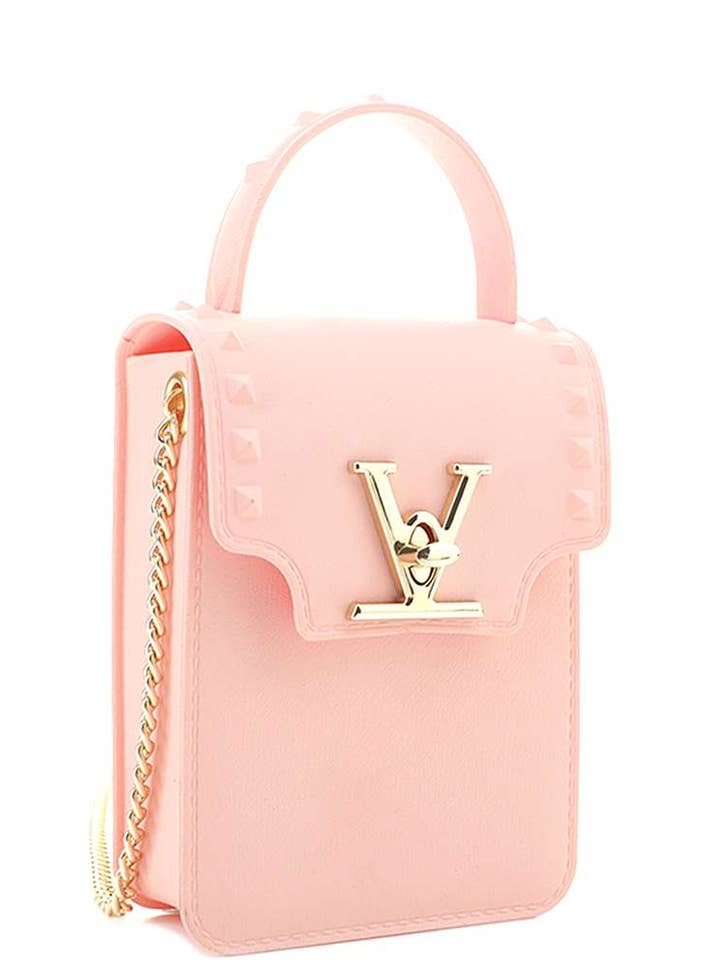 FASHION METAL DESIGN JELLY HANDLE CROSSBODY BAG 49 for wholesale by anbfashion