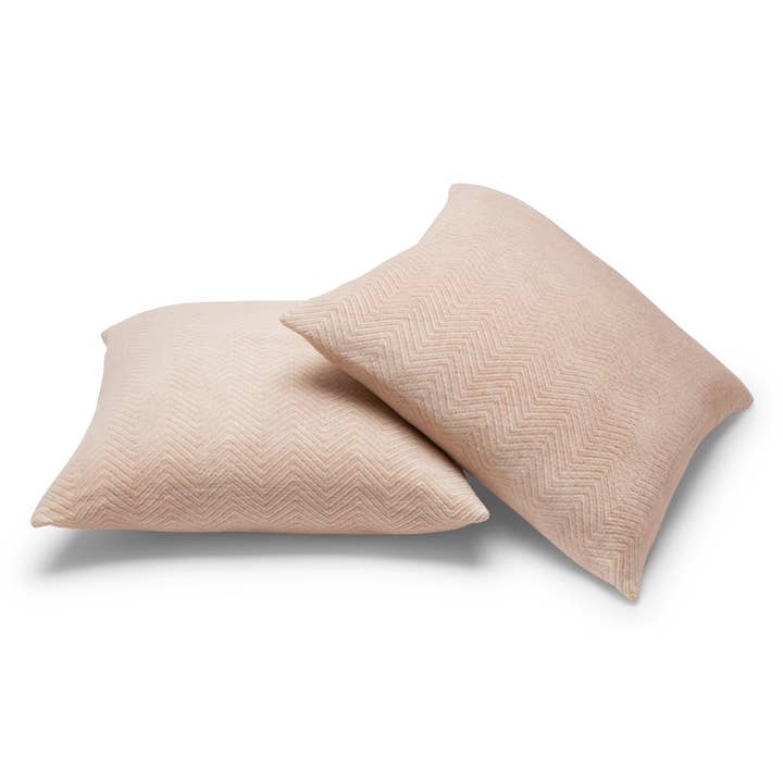 ChappyWrap - Wholesale Throw Pillow Cover - Bayside Herringbone Throw Pillow Covers - Tan