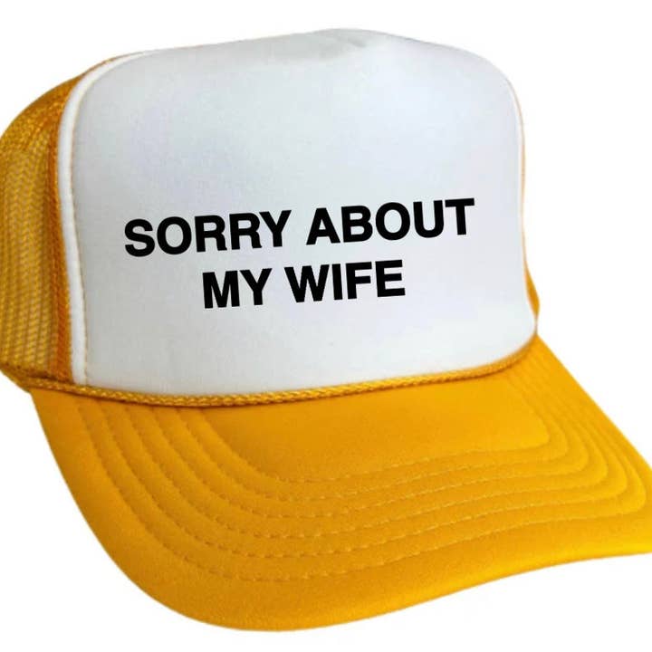 Inappropriate Trucker Hats – boné - Unissexo por atacado – Desculpe, sobre o Chapéu My Wife Trucker5