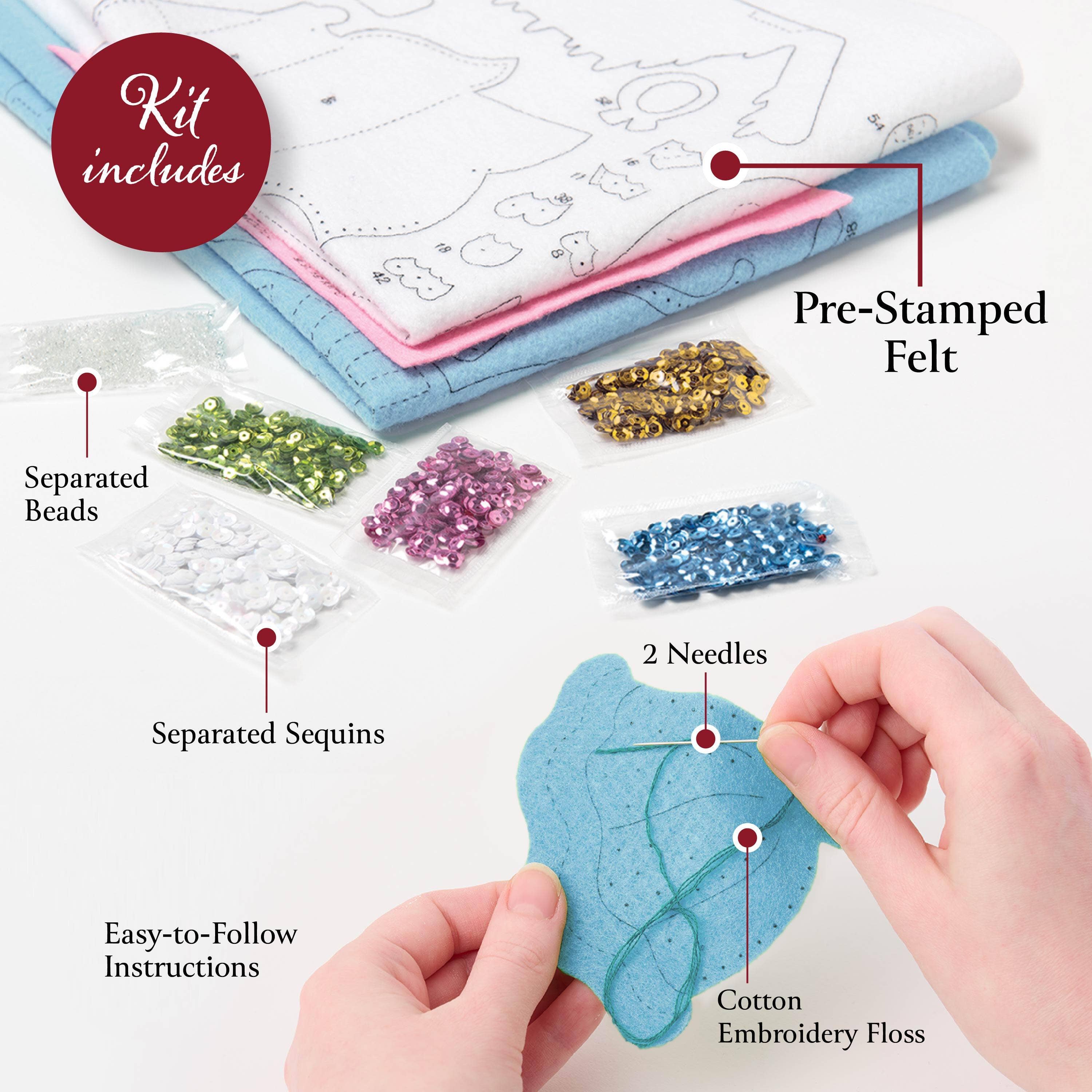 Plaid Crafts - Wholesale DIY Craft Kit - Bucilla ® Seasonal Felt Home Decor Kit - Summer Fun Wreath2