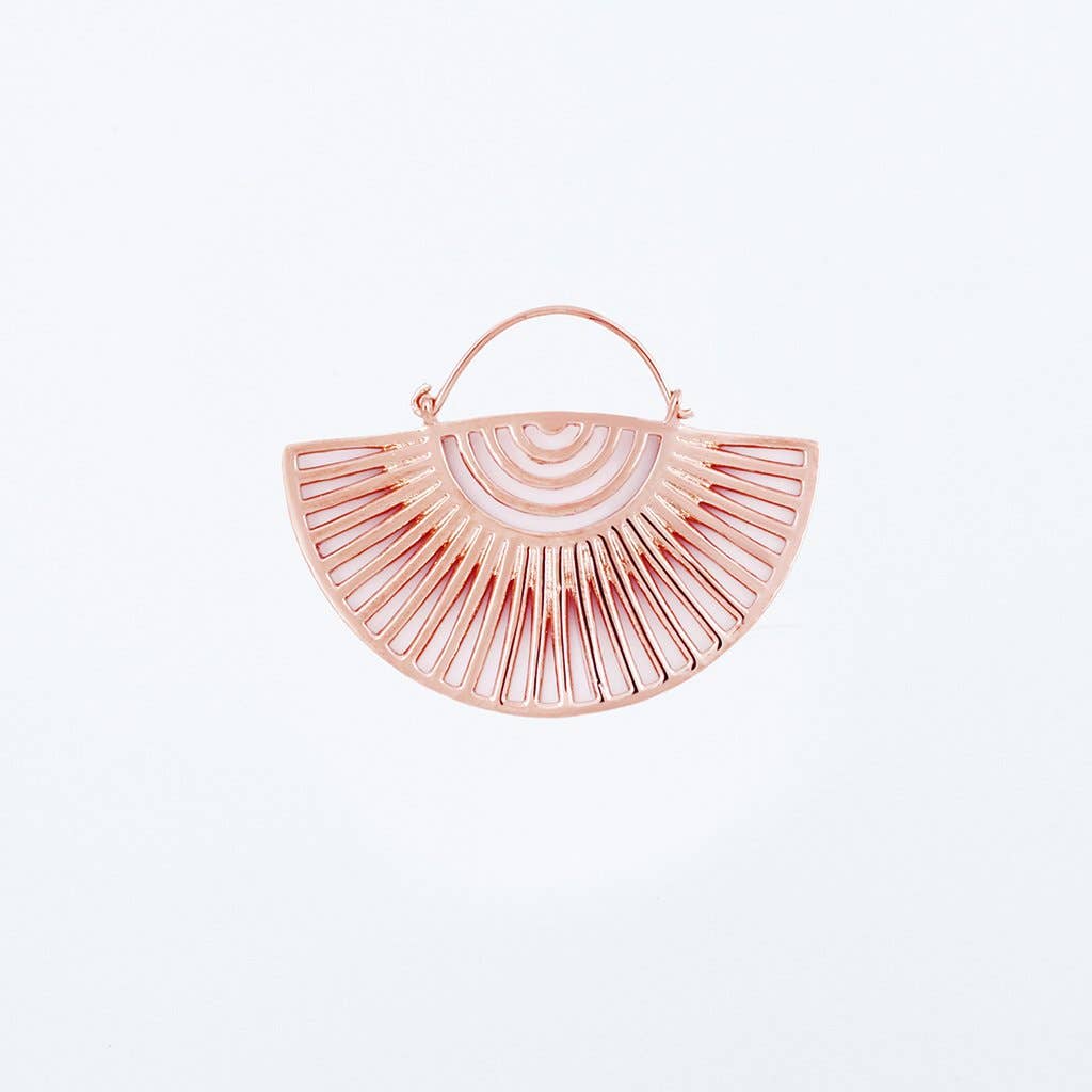 Tether Jewelry - Wholesale Dangle Earrings - Helios - Rose1