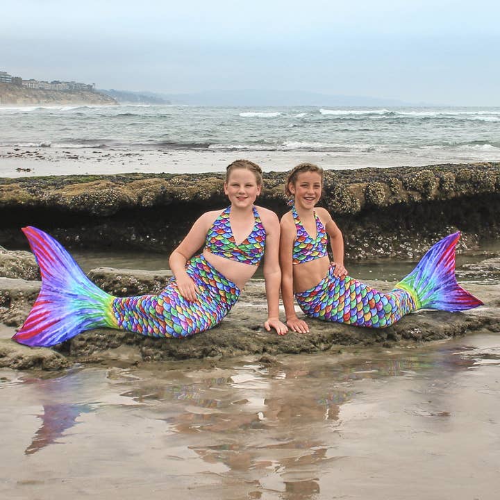 Sun Tail Mermaid - Wholesale Costume - Kids - Hawaiian Rainbow Mermaid Tail Skin clothing for kids, girls, teens, and women3