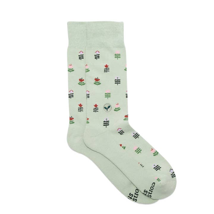 Socken, die Bäume pflanzen (grüne Tulpen) für den Großhandel von Conscious Step