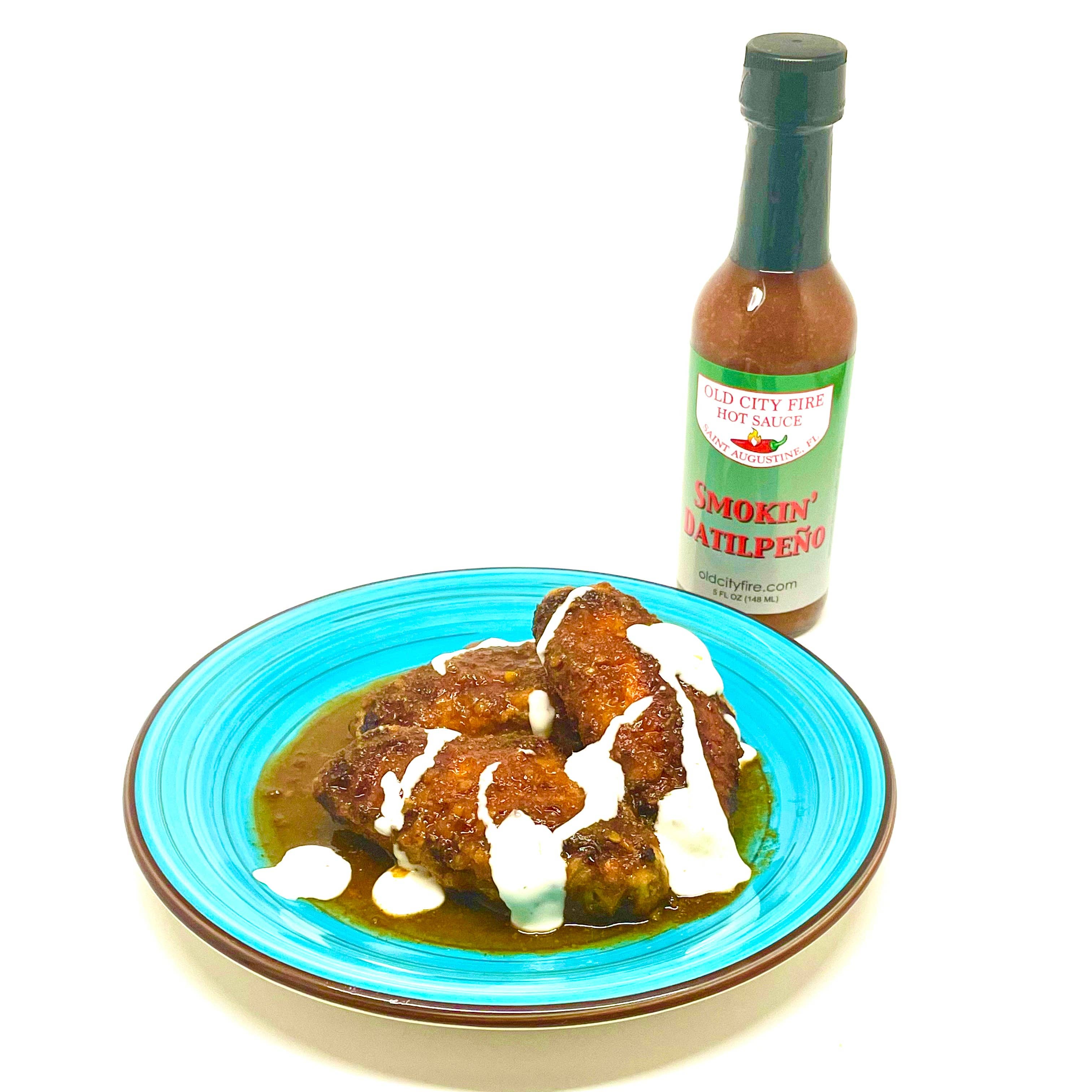 Old City Fire Hot Sauce - Wholesale Hot Sauce - Smokin' Datilpeño - Golden Chile Award 20252