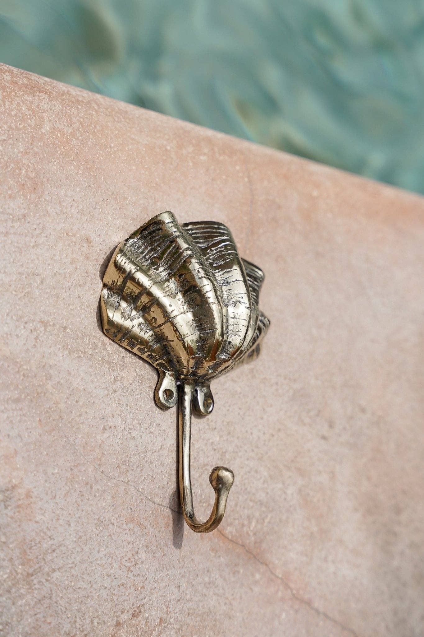 Hippie Monkey - Wholesale Wall Hook - The Shell Brass Hook - Hippie Monkey - 20243