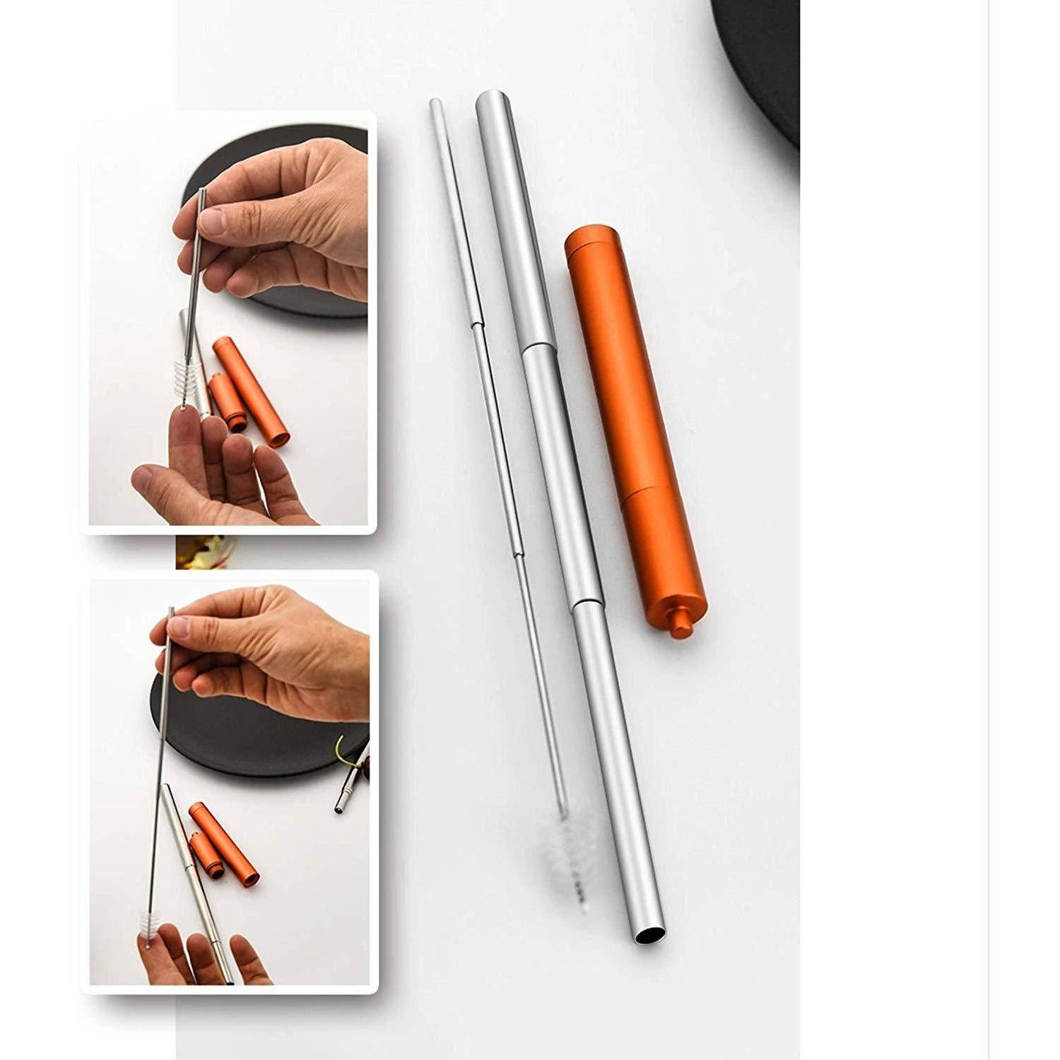 EcoSlurps - Vente Paille - Paille pliable « Night Out » réutilisable7