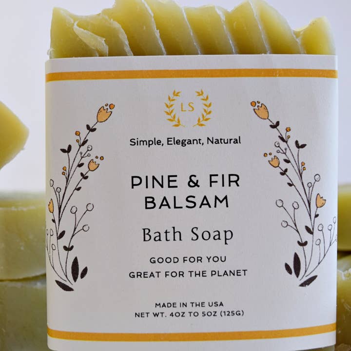 Soap Pine & Fir Body Bar - With Pure Essential Oils and Shea Butter for wholesale by LusitaniaSoaps