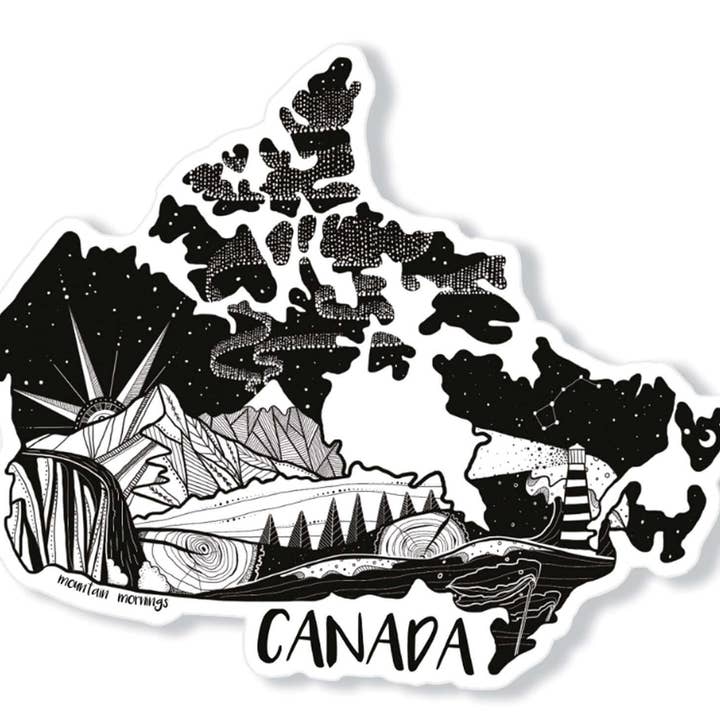 Canada Sticker for wholesale by Mountain Mornings