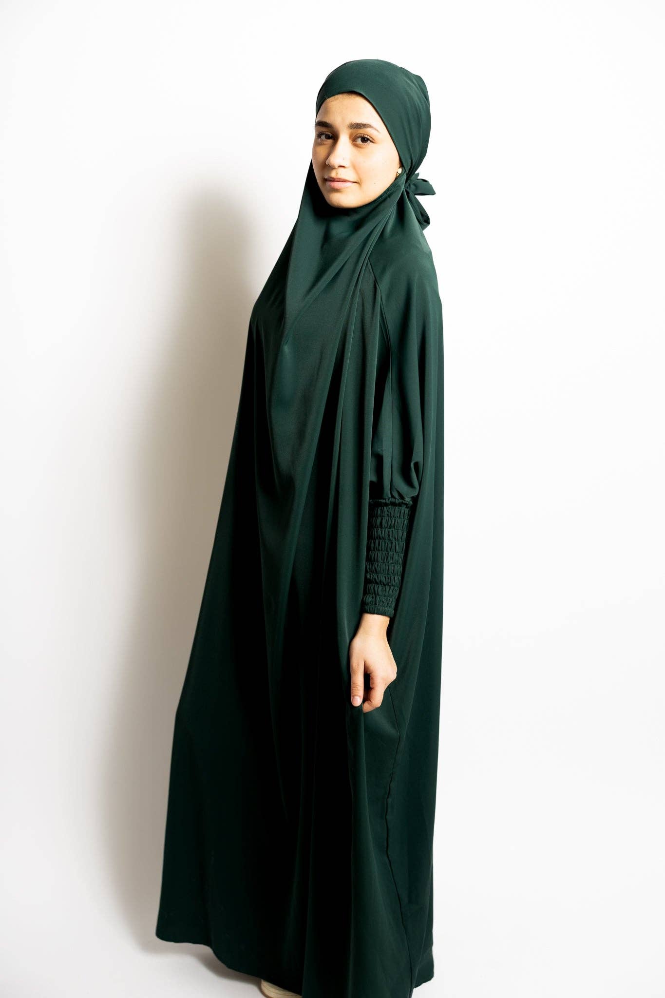 Bella Hijabs - Wholesale Kaftan - Women's - Jilbab - Zayt Green4