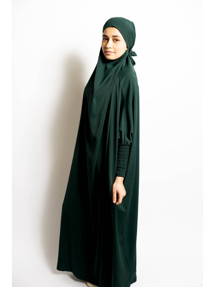 Bella Hijabs - Wholesale Kaftan - Women's - Jilbab - Zayt Green4