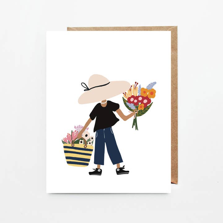 the girl with the flowers for wholesale by Glenda Cast