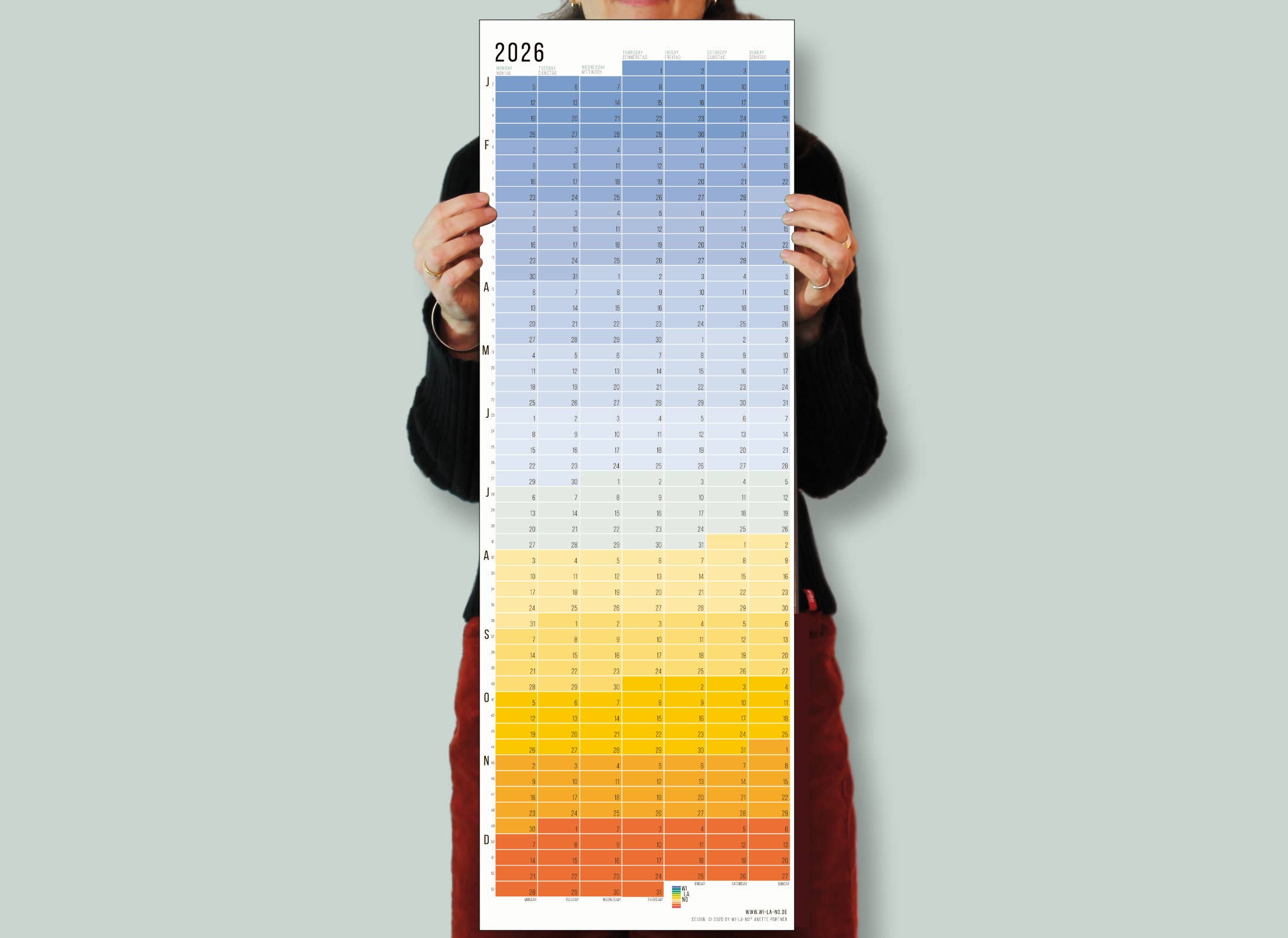 Wi-La-No - Wholesale Calendar - 2026 Wall Calendar "Blue Hour"2