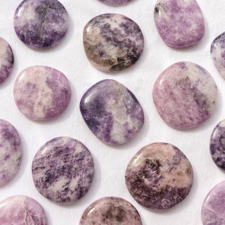 Natures Artifacts Inc - Wholesale Spiritual Stone/Crystal - Lepidolite Crystal Palm stones1