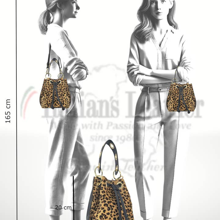 ITALIAN'S LEATHER - Wholesale Top Handle Bag - Women's - Noleila calfskin and pony hair bag 2508268