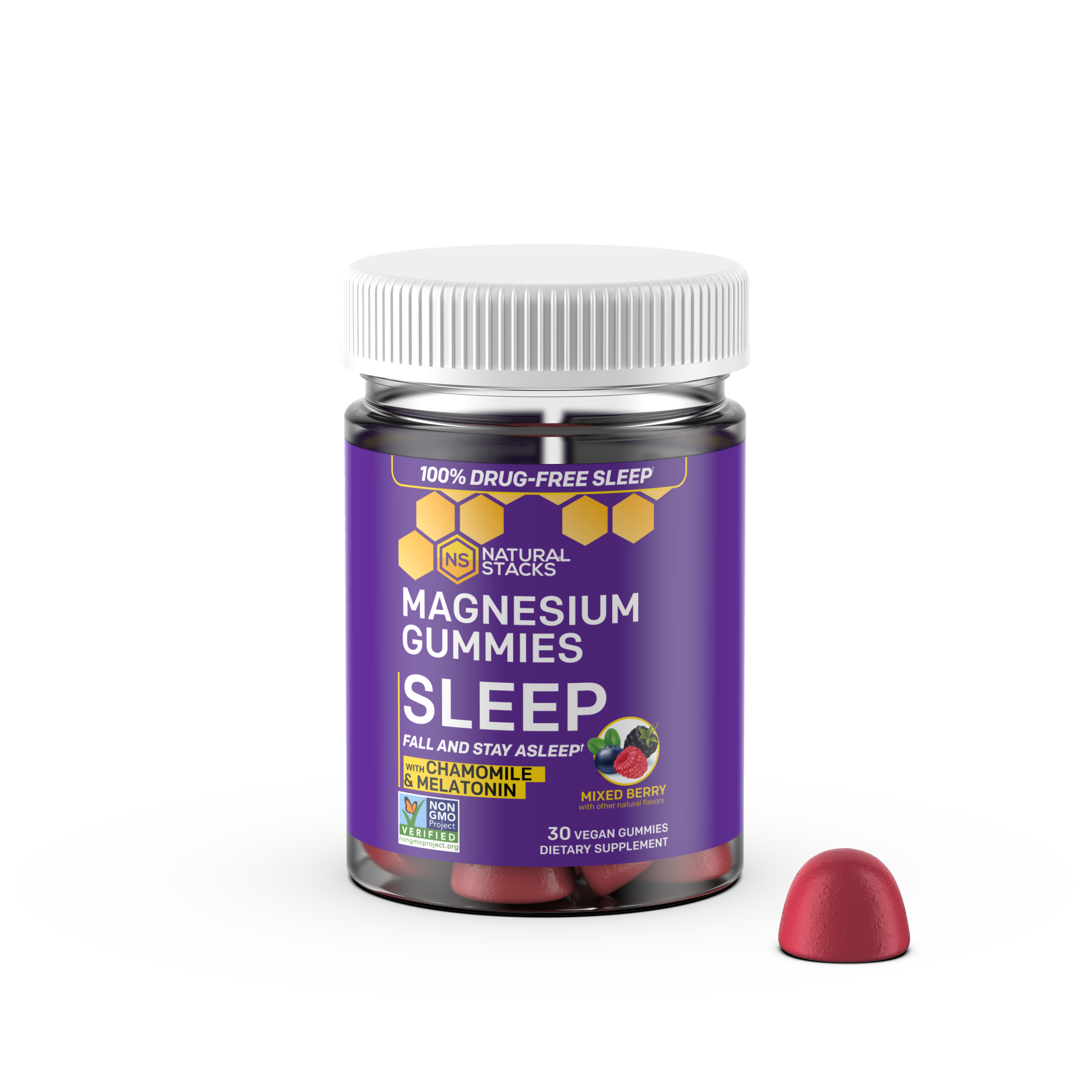 Natural Stacks - Wholesale Oral Supplement/Vitamin - Sleep Magnesium Gummies0