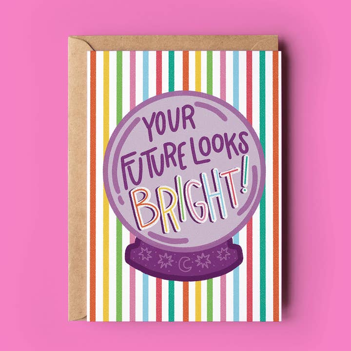 The Shelley Society - Wholesale Encouragement Card - Your Future Looks Bright Encouragement Greeting Card0