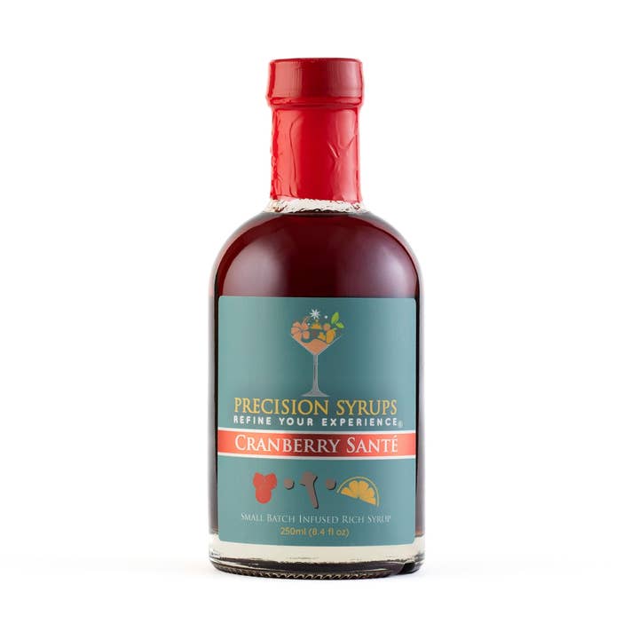 Cranberry Santé Syrup-WS Case of 6 for wholesale by Precision Syrups, LLC