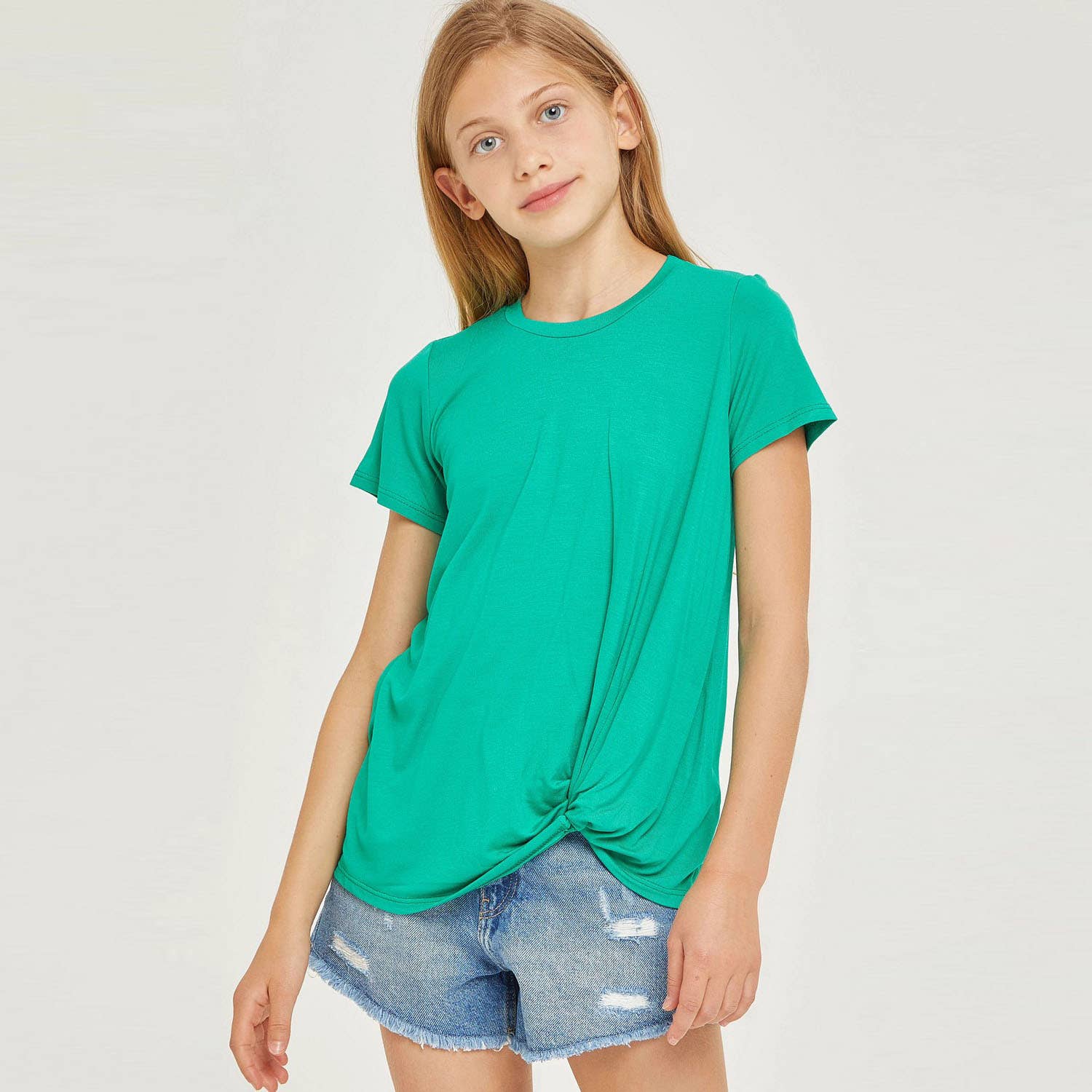 Good Girl – wholesale T-shirt – Kids – Twisted Knot Short Sleeve T shirt10