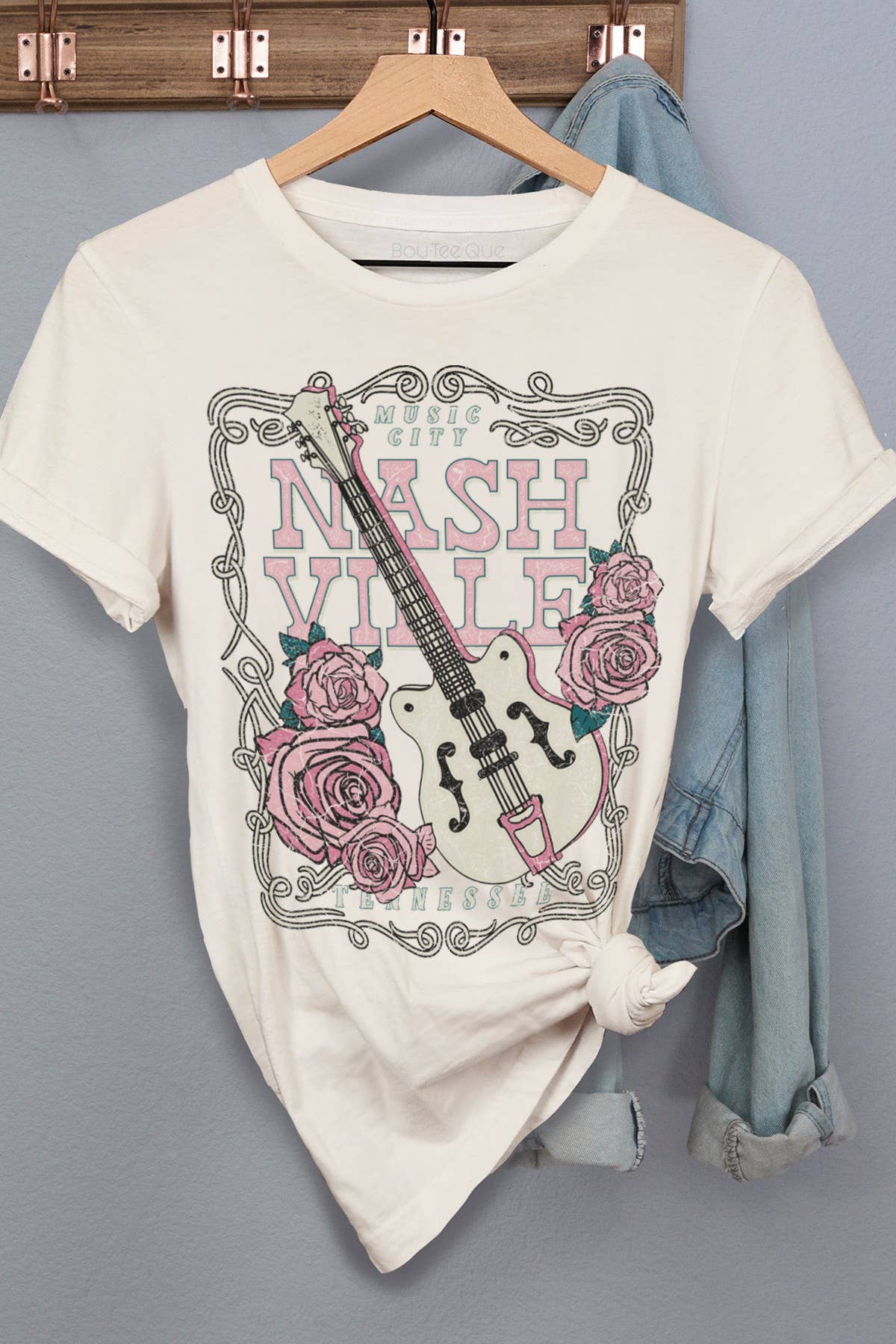 BouTeeQue Closet - Wholesale Screen Printed T-Shirt - Women's - 1066T - Nashville5