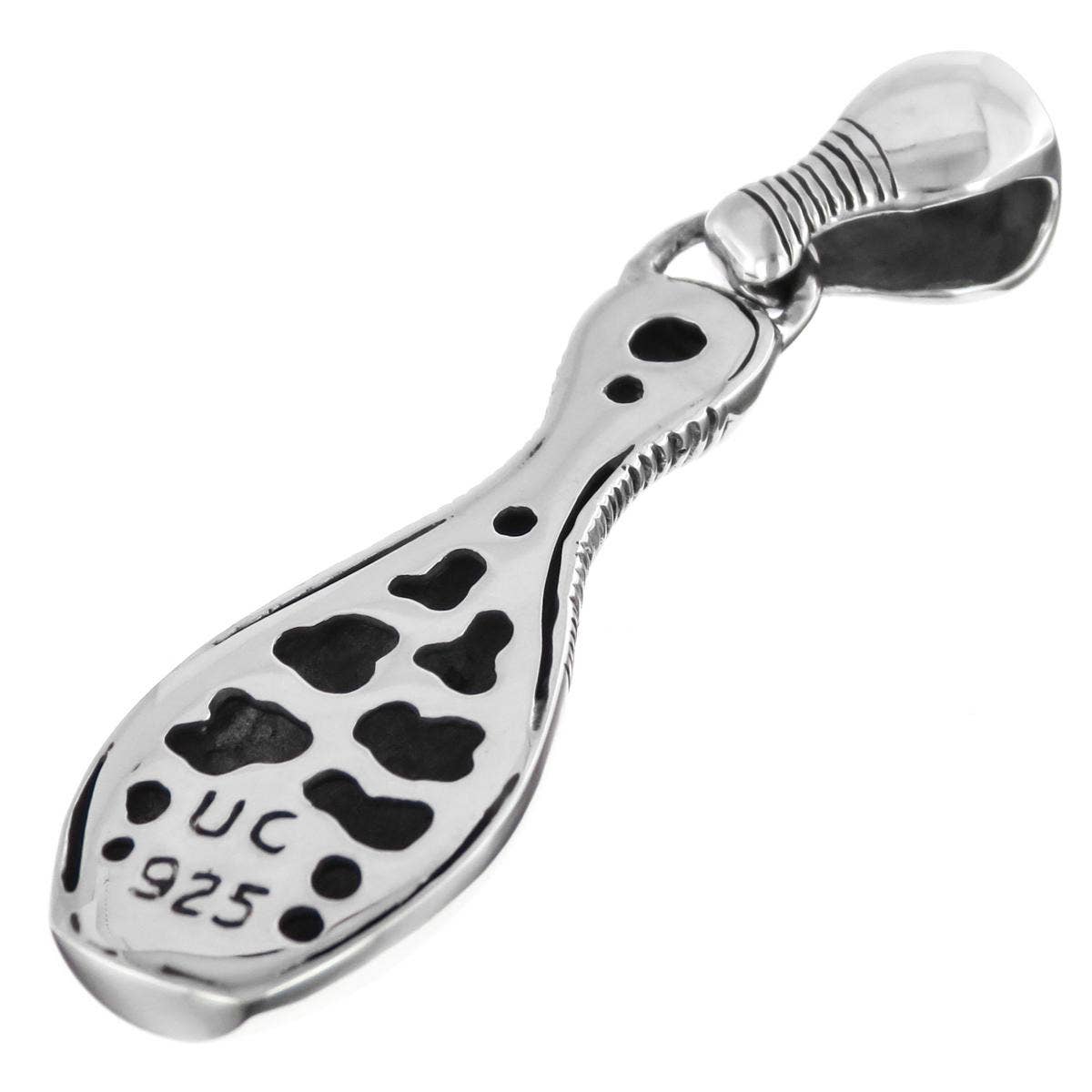 FifiRose - Vendita all'ingrosso Collana con ciondolo/pendaglio - Ciondolo birillo da bowling in argento sterling 925, 2"3