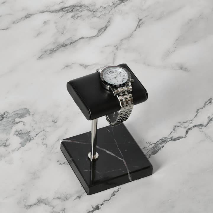 Steeltime NYC - Wholesale Jewelry Stand & Display - Deluxe Leather Padded Watch Display Stand6