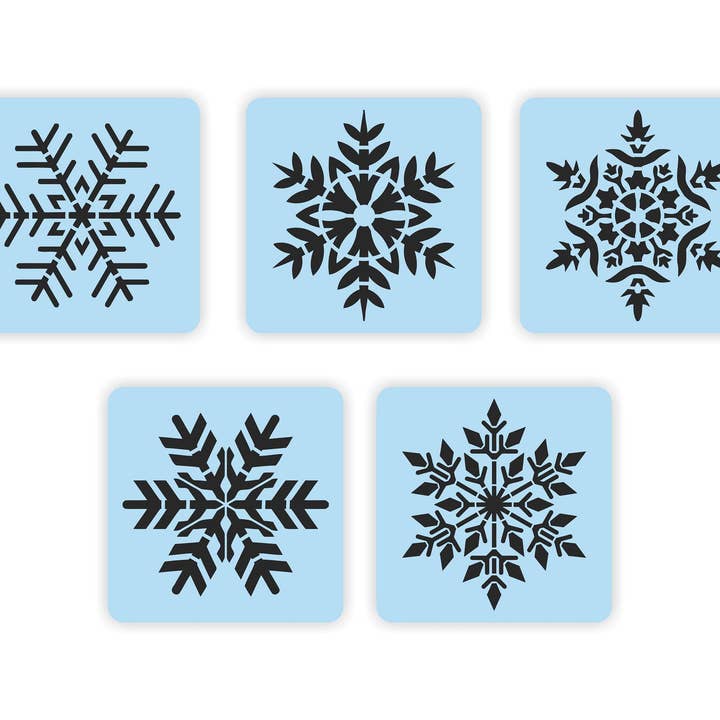 Stencil a forma di fiocco di neve per la vendita all'ingrosso da parte di Barn Star Painting