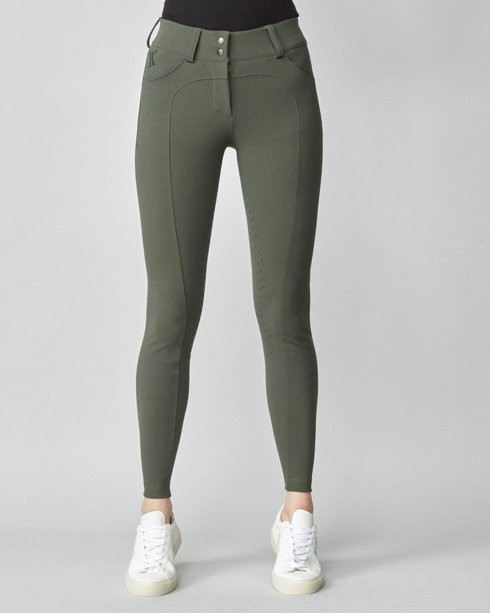 Compression Performance Breeches Green for wholesale on Faire4