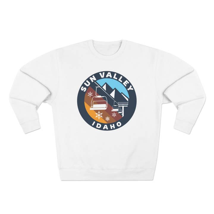 Premium Sun Valley, Idaho Mountain Ski Lift Sweatshirt for wholesale by Hey Mountains