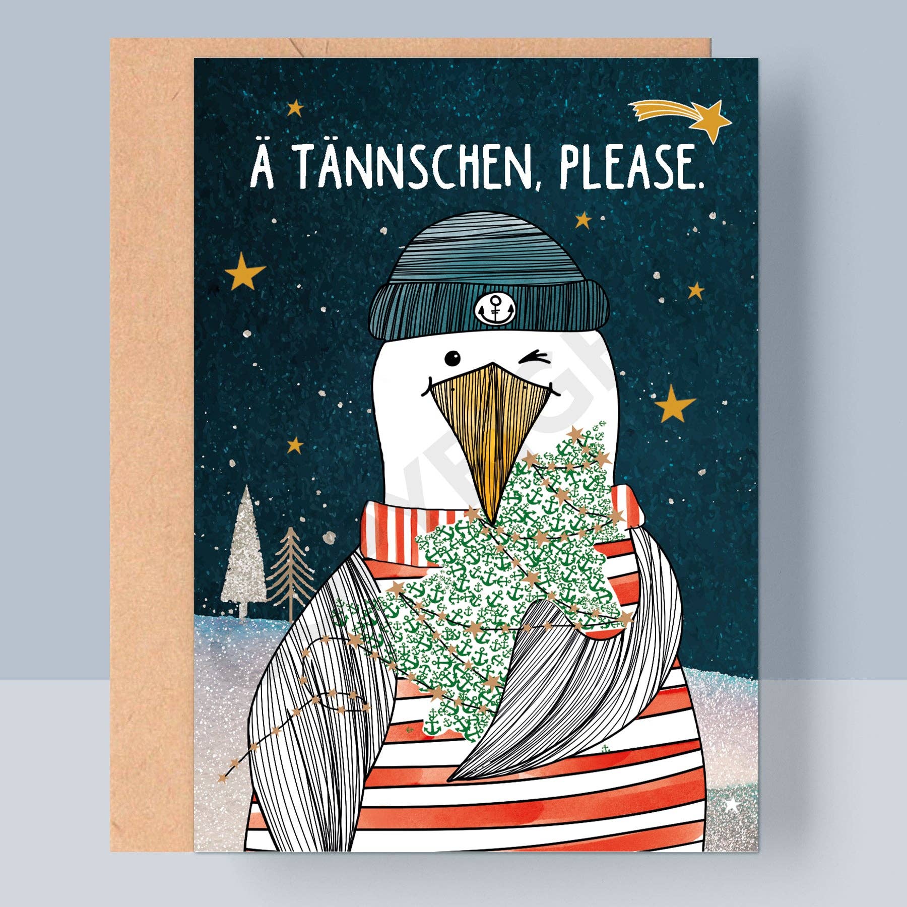 HEIMARTLIEBE® – wholesale Julkort – JUL GRATULATIONSKORT - ÄNTÄNNSCHEN, SNÄLLA0