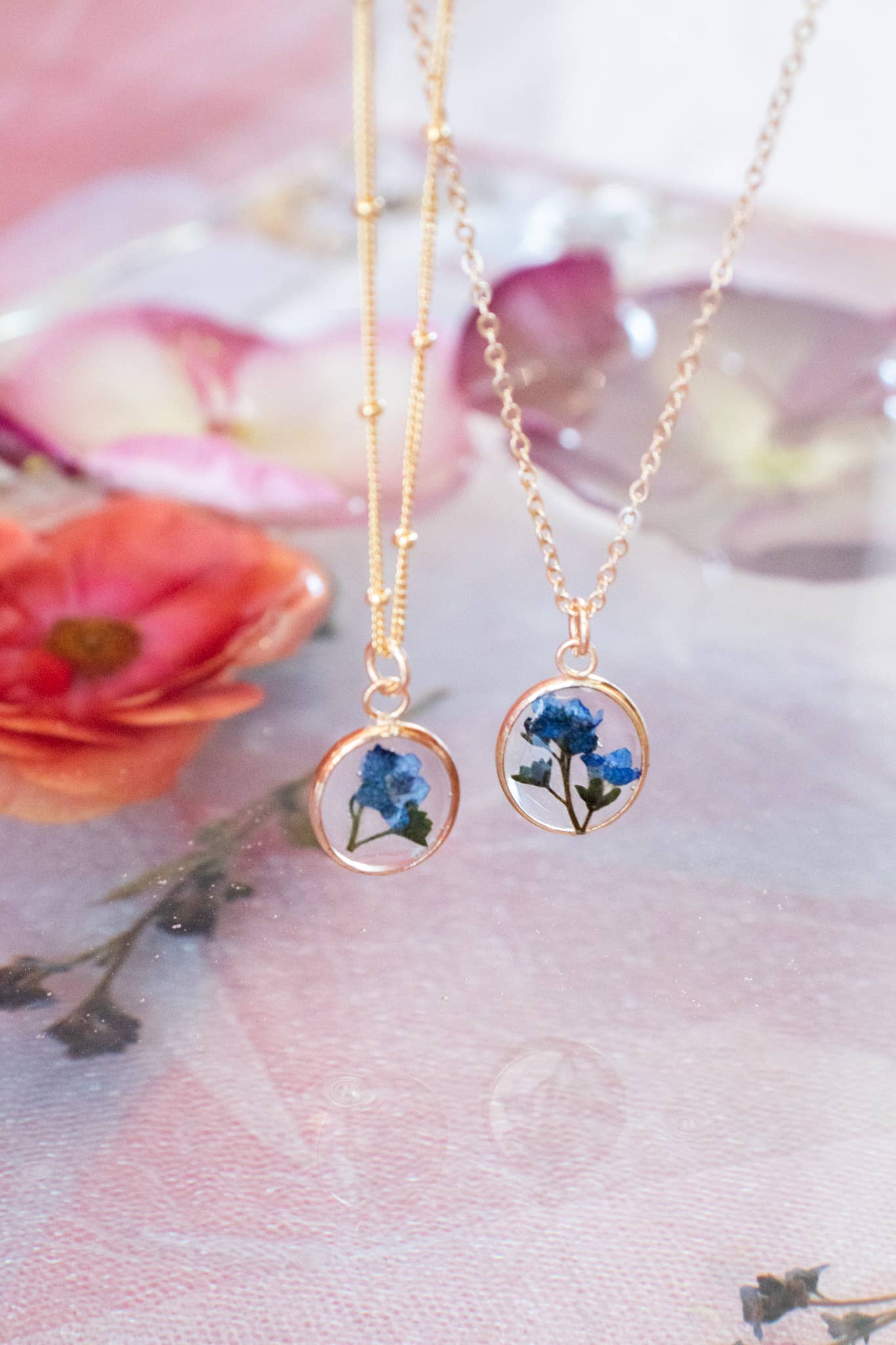 Emery and Opal - Vendita all'ingrosso Collana con ciondolo/pendaglio - Collana piccola Forget Me Not8