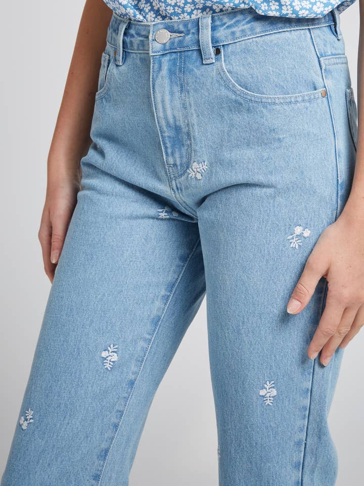 BENNY - Embroidered jeans for wholesale by Andy & Lucy