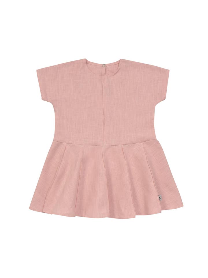 Ramie Baby/Kid Kjole - Rosa for engroshandel hos Mellow