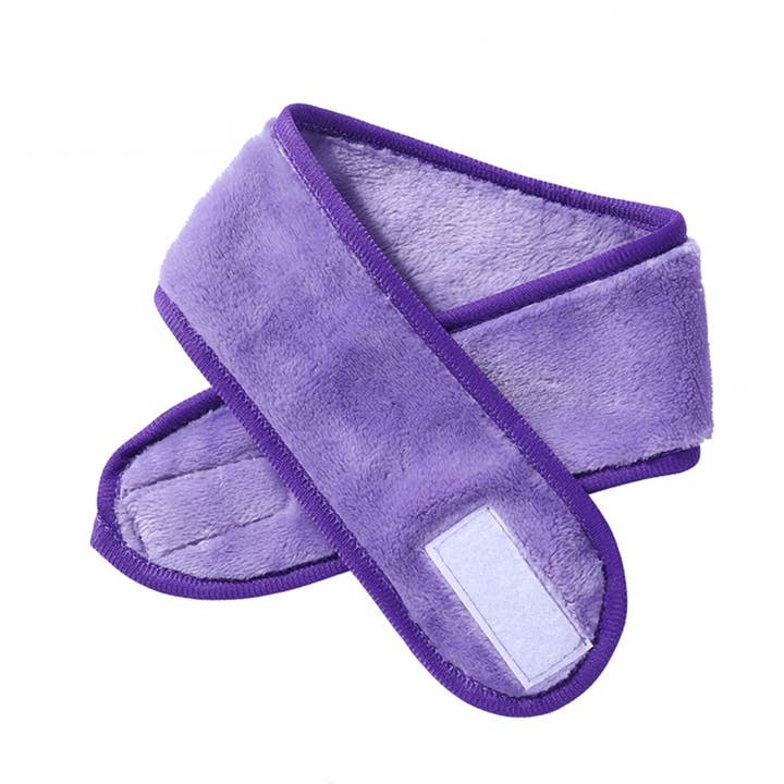 AfricanFabs – wholesale Spa-pannband – Sminkpannband / Frotté Spa hårband - Lila